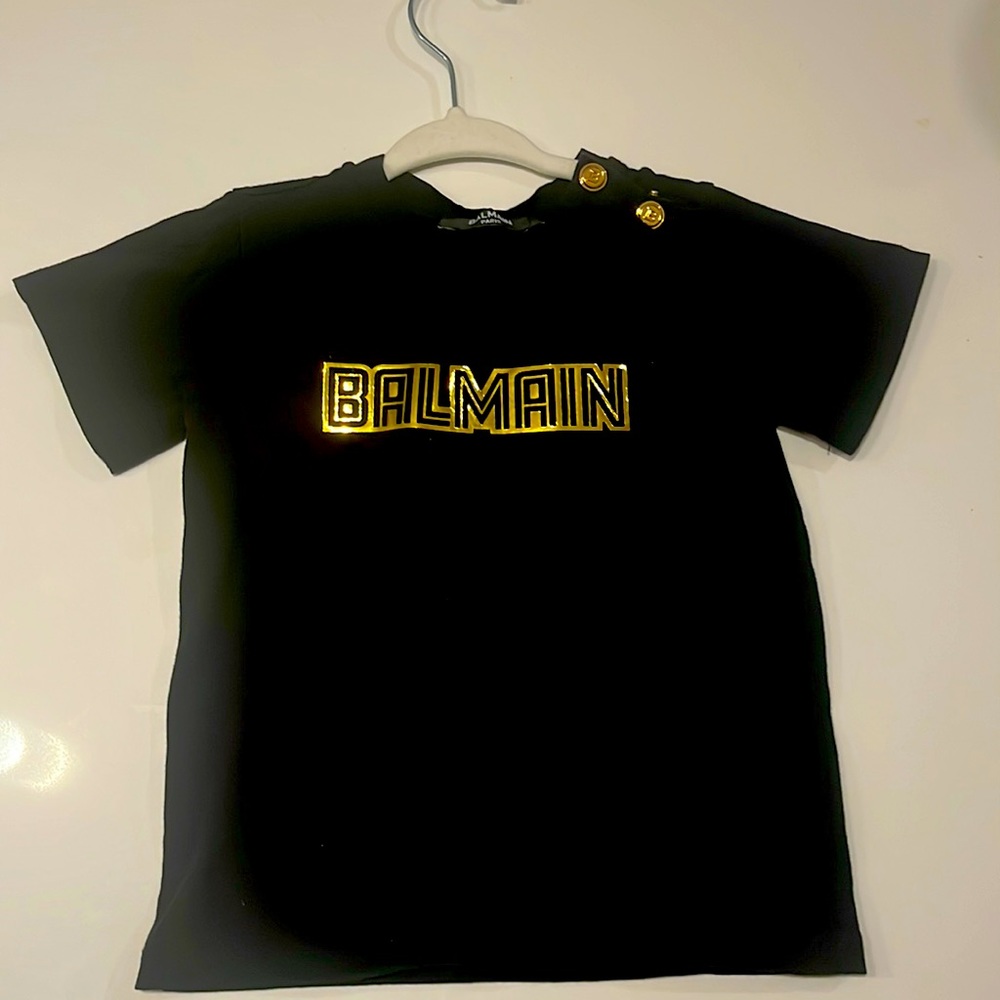 Black balmain top
